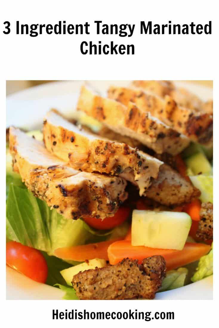 3 Ingredient Marinated Chicken Pin