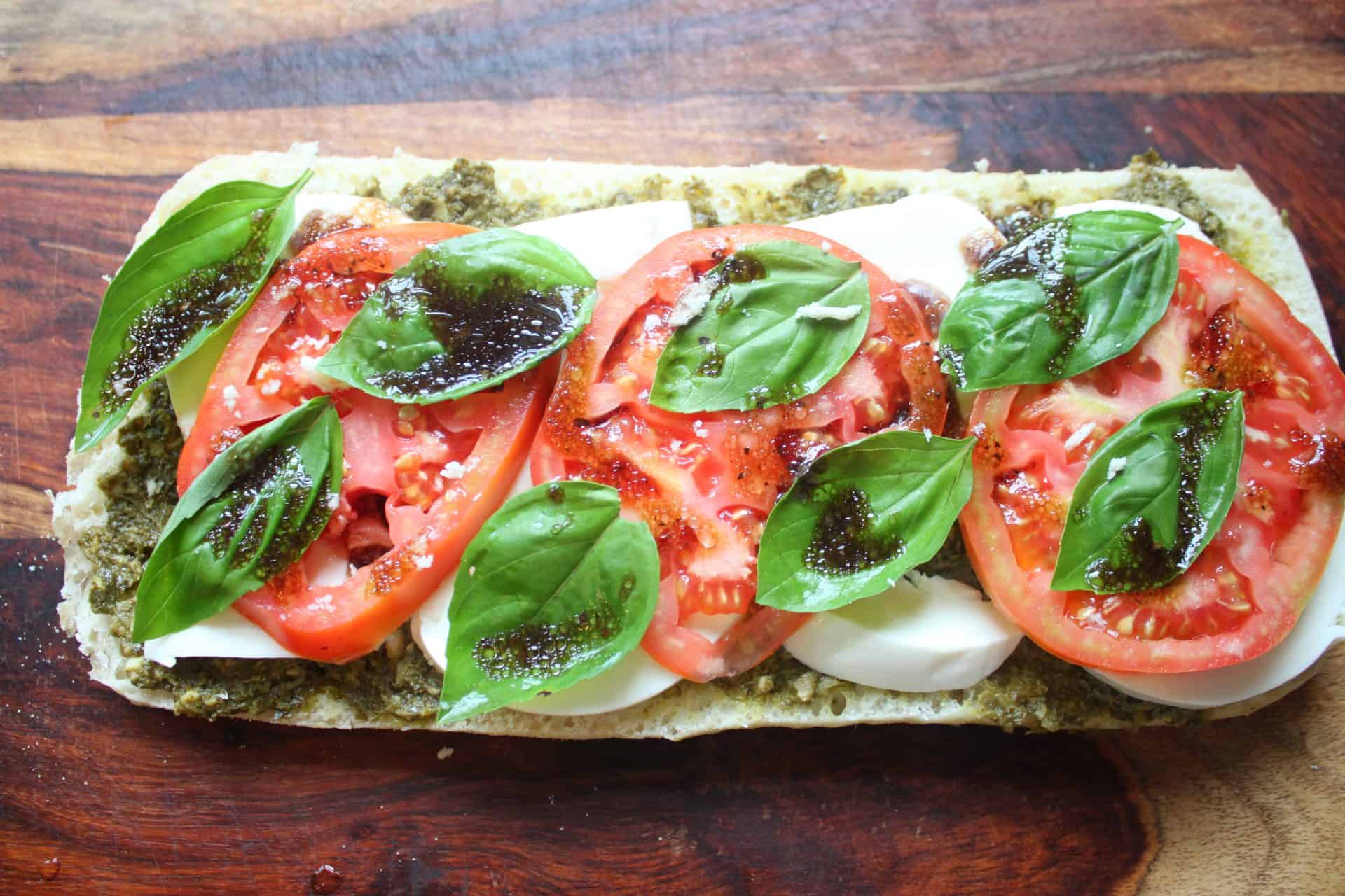 Savor Summer with a Grilled Caprese Sandwich 3 Balamic Vinaigrette on Caprese Sandwich