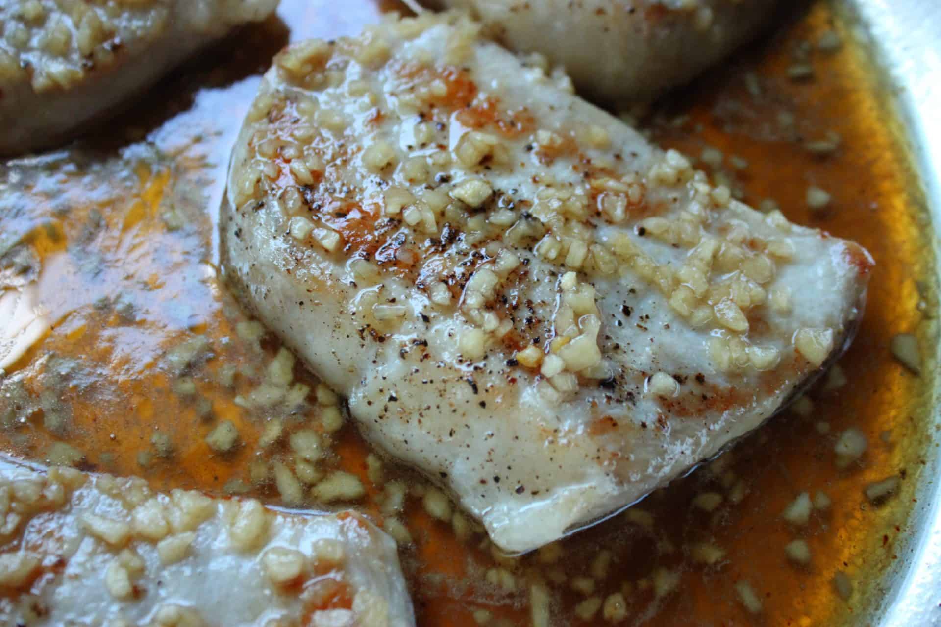 Sweet and Savory: How to Make 20-Minute Honey Glazed Pork Chops 4 Close-up of juicy honey glazed pork chops, glistening with a sweet glaze and ready to serve alongside your favorite sides.