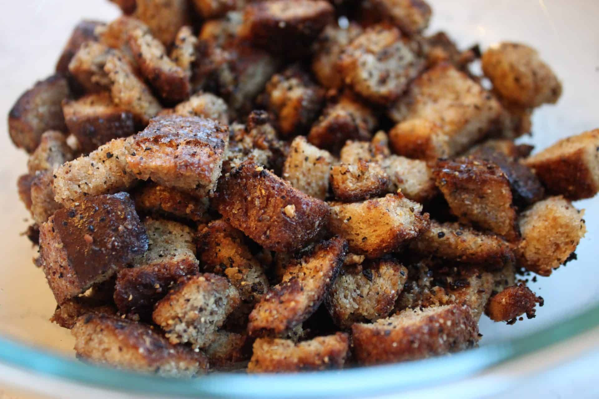Irresistible Homemade Parmesan Croutons Your Family Will Devour 7 Up Close Cooked Parmesian Crouton Squares
