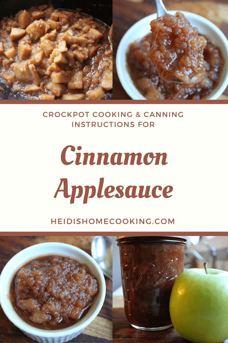 Cozy Up with This Simple Crockpot Cinnamon Applesauce Recipe 9 Crockpot Cinnamon Applesauce Pin
