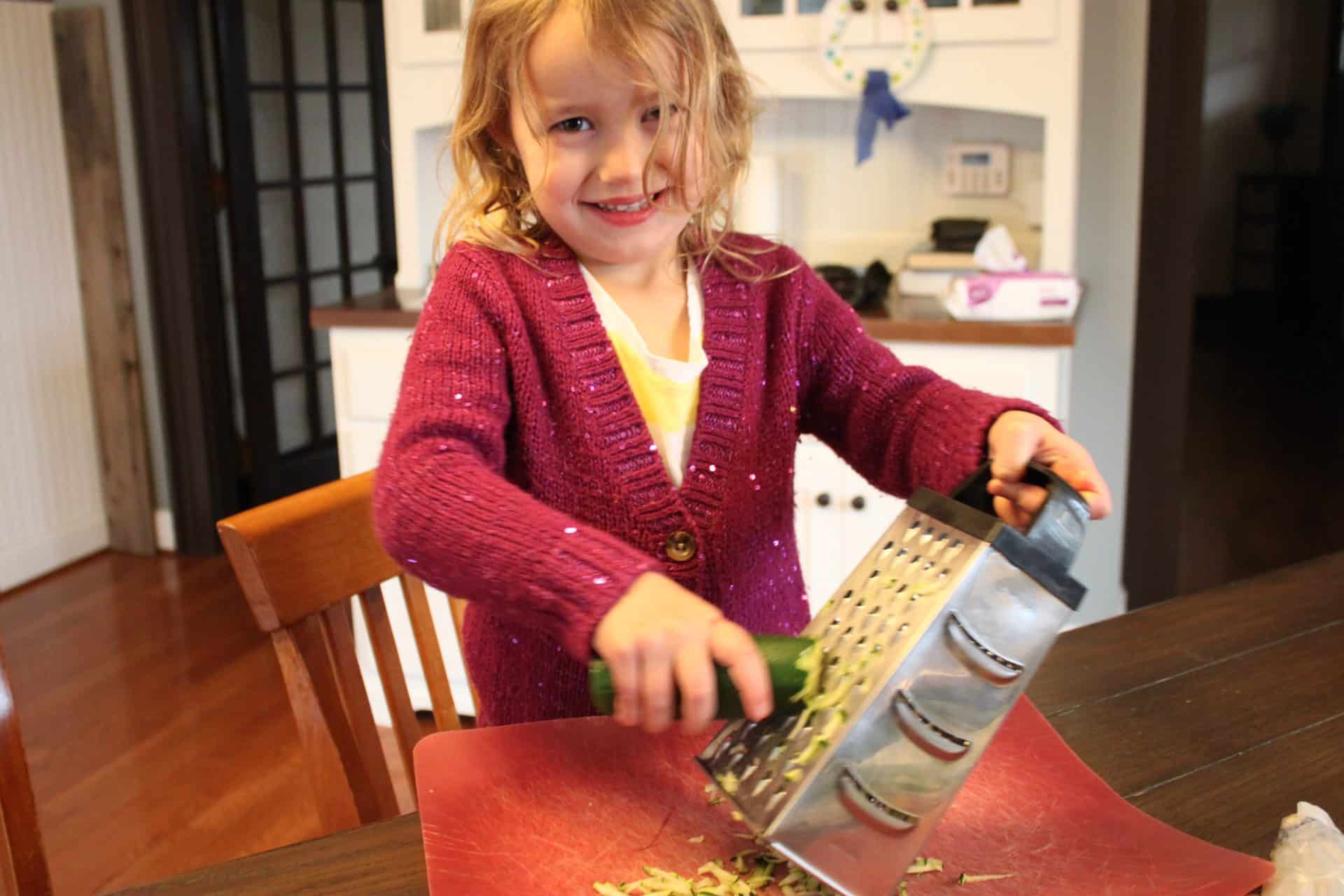 10 Simple Steps to Perfect Cinnamon Zucchini Bread 1 Daughter Helping Make Cinnamon Zucchini Bread